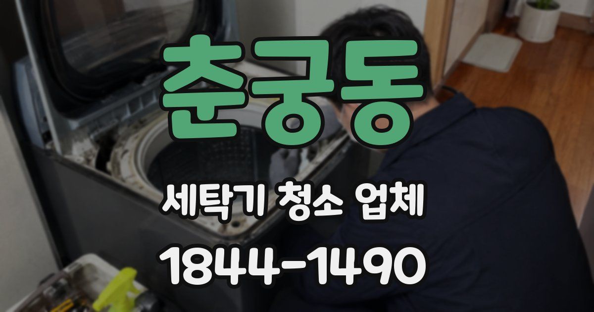 춘궁동 세탁기 청소 업체