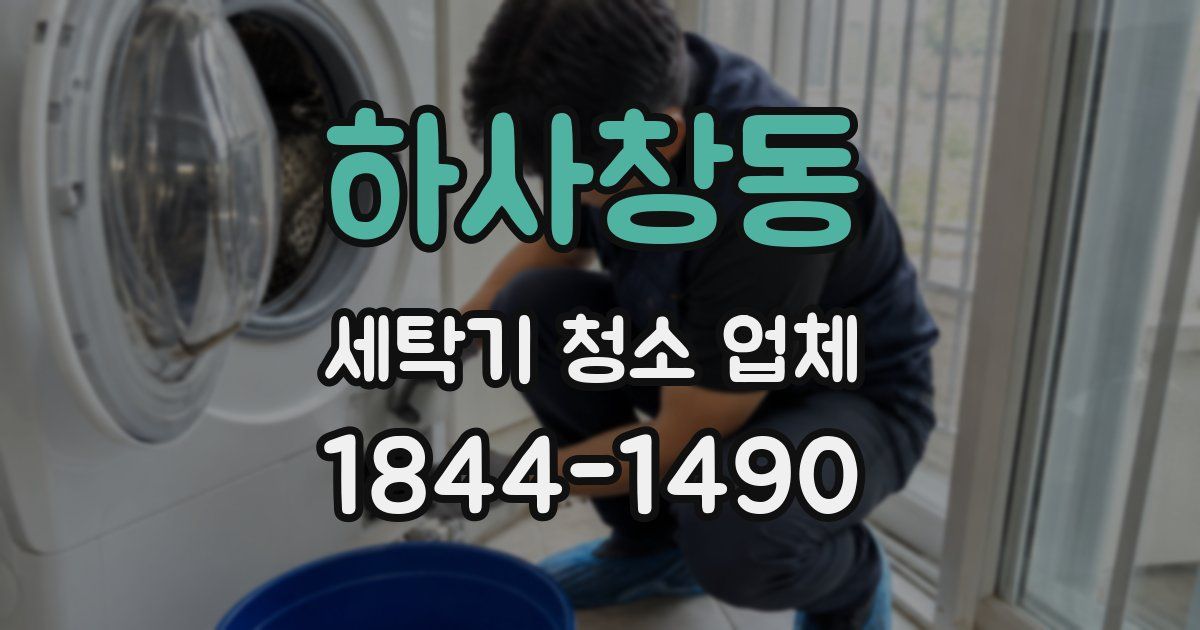 하사창동 세탁기 청소 업체