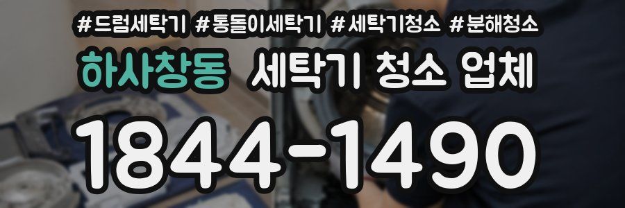 하사창동 세탁기 청소 업체
