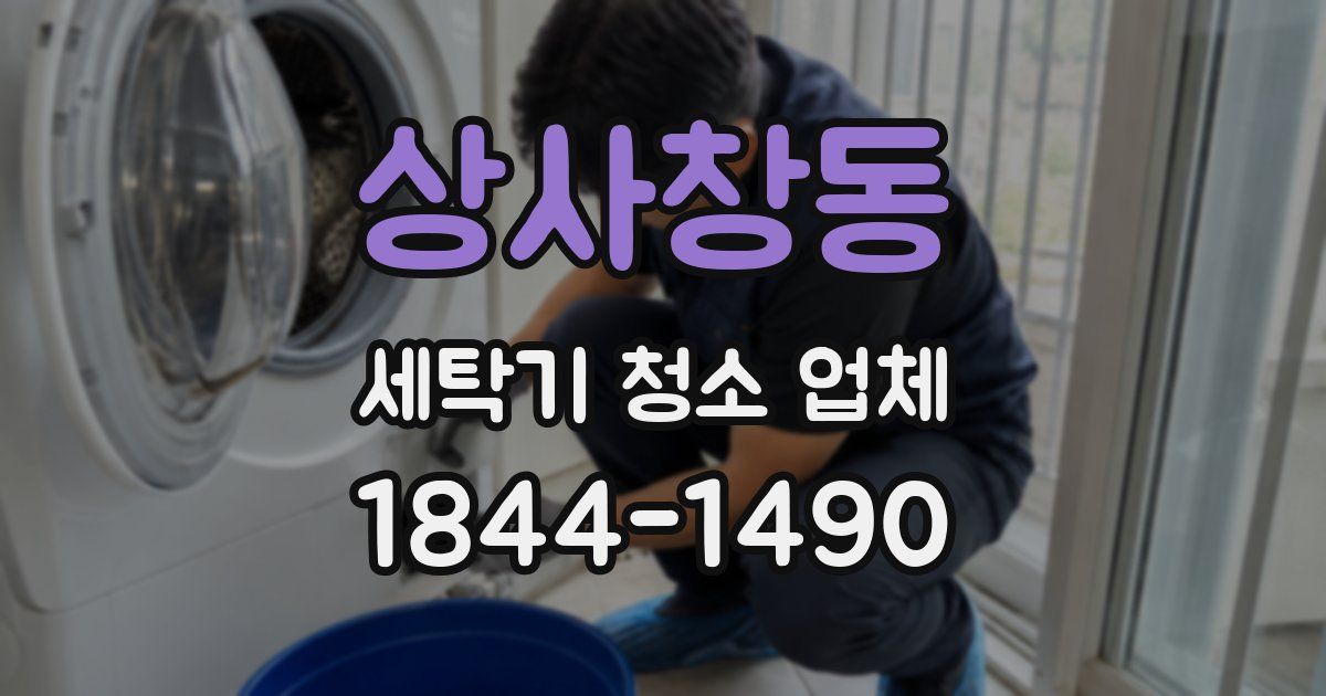 상사창동 세탁기 청소 업체