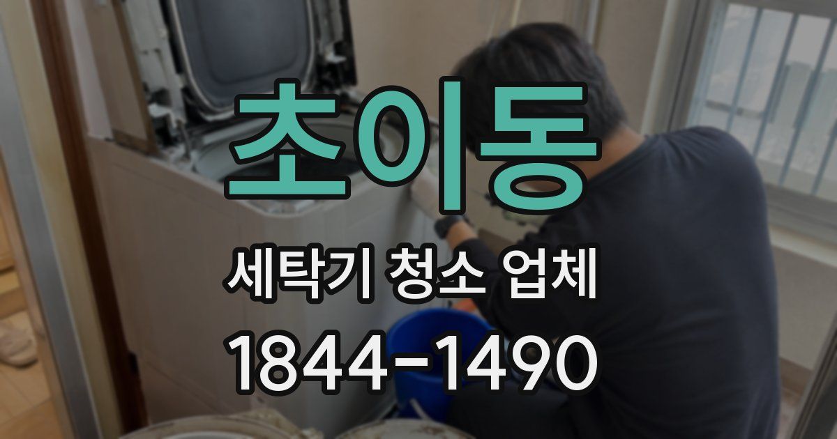 초이동 세탁기 청소 업체