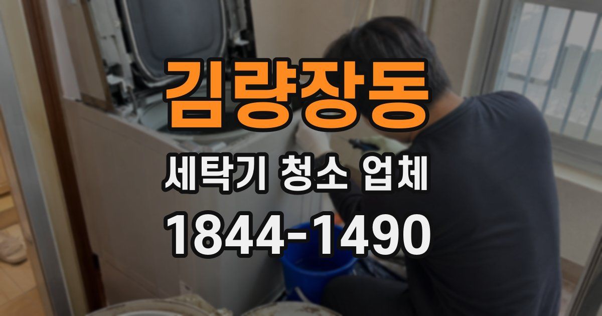 김량장동 세탁기 청소 업체