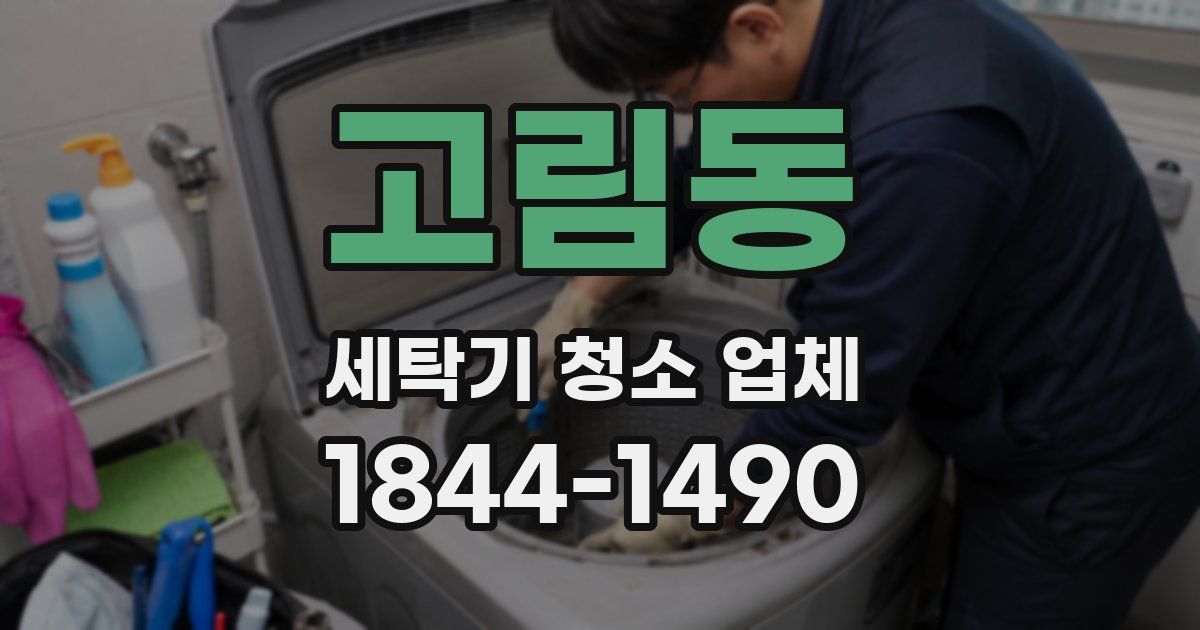 고림동 세탁기 청소 업체