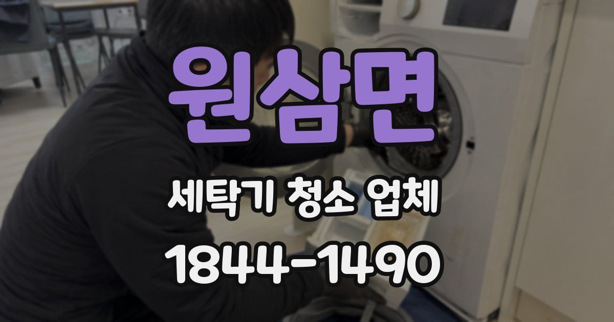원삼면 세탁기 청소 업체