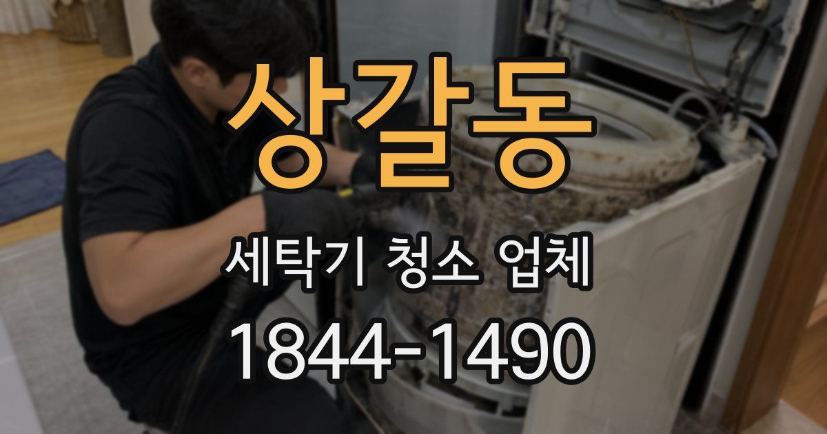 상갈동 세탁기 청소 업체