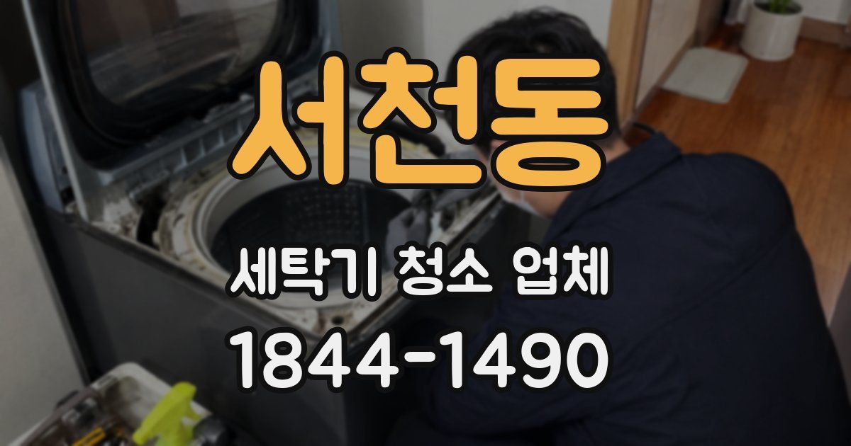 서천동 세탁기 청소 업체