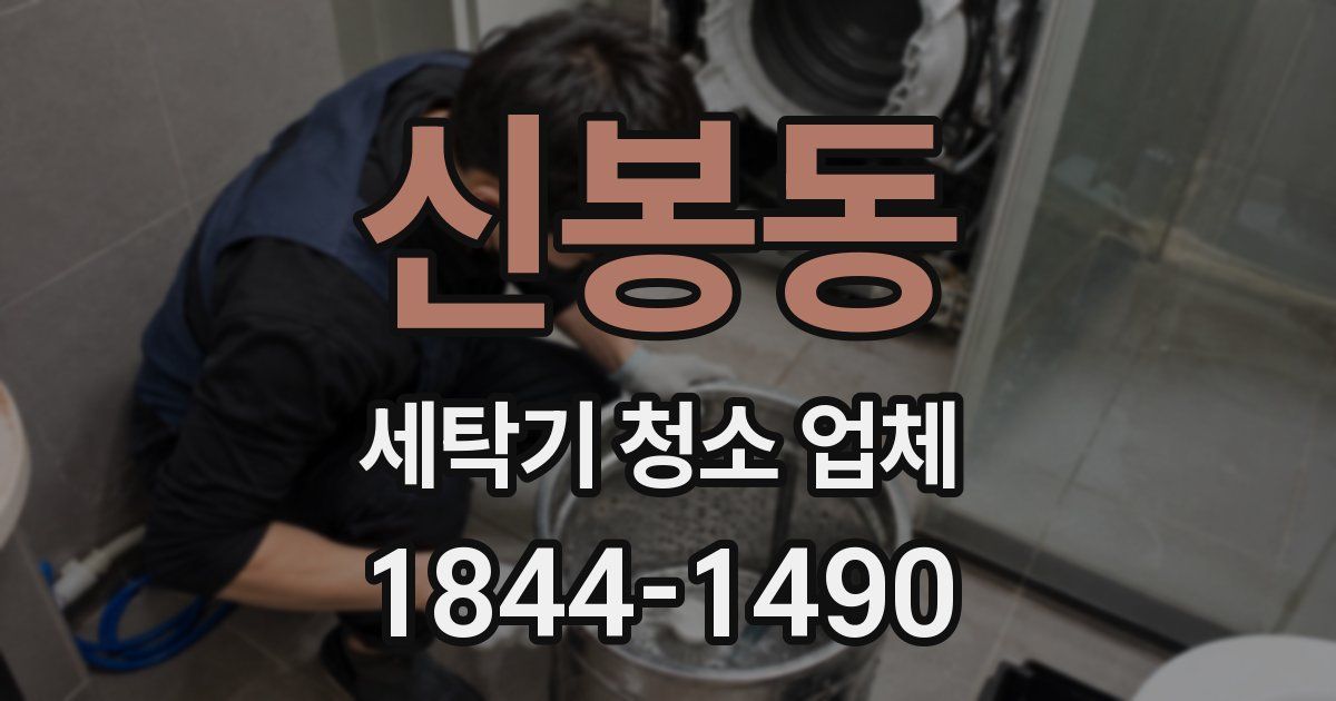 신봉동 세탁기 청소 업체