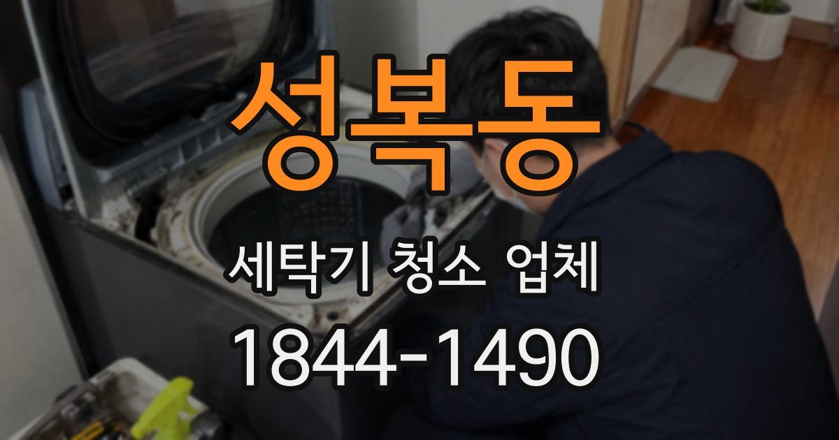 성복동 세탁기 청소 업체