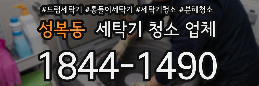 성복동 세탁기 청소 업체
