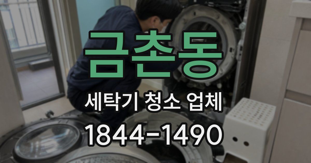 금촌동 세탁기 청소 업체