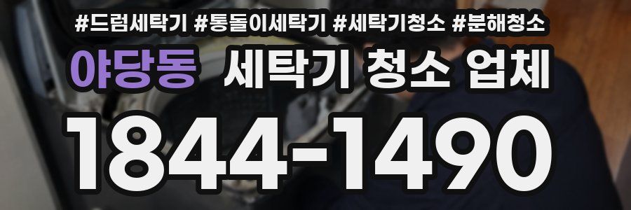 야당동 세탁기 청소 업체