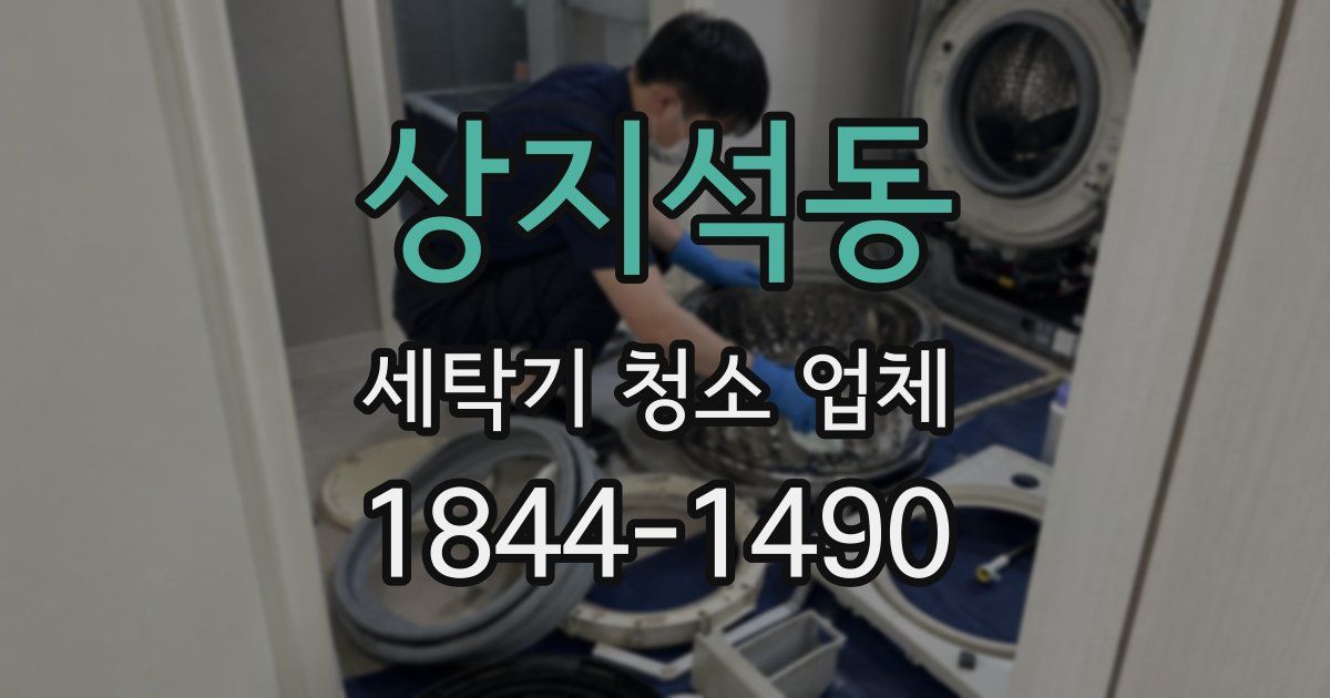상지석동 세탁기 청소 업체