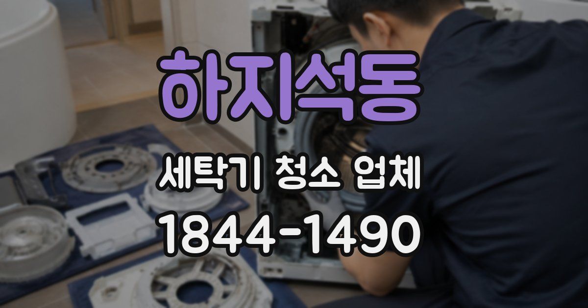 하지석동 세탁기 청소 업체