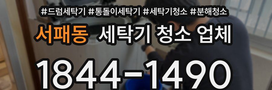 서패동 세탁기 청소 업체