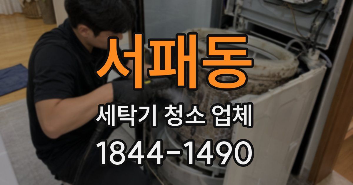 서패동 세탁기 청소 업체