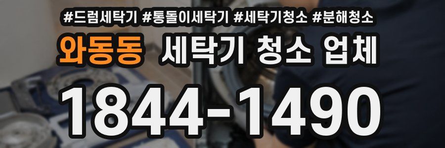 와동동 세탁기 청소 업체