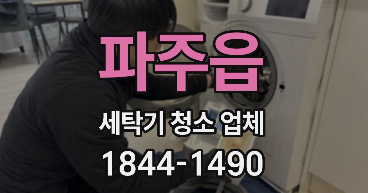 파주읍 세탁기 청소 업체