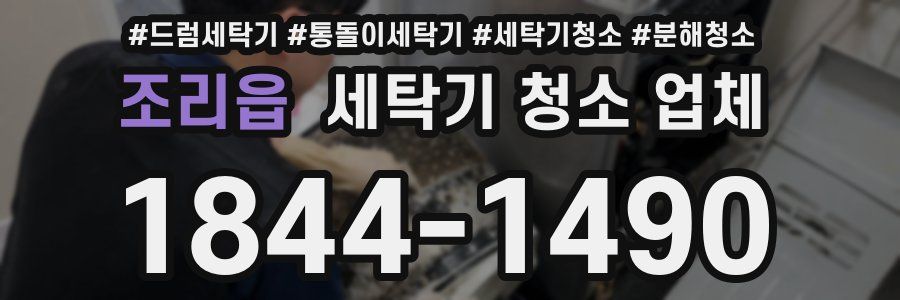 조리읍 세탁기 청소 업체