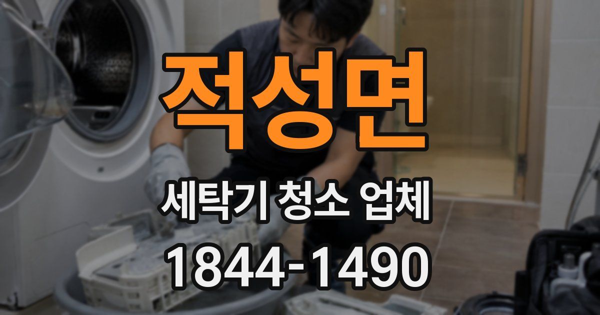 적성면 세탁기 청소 업체