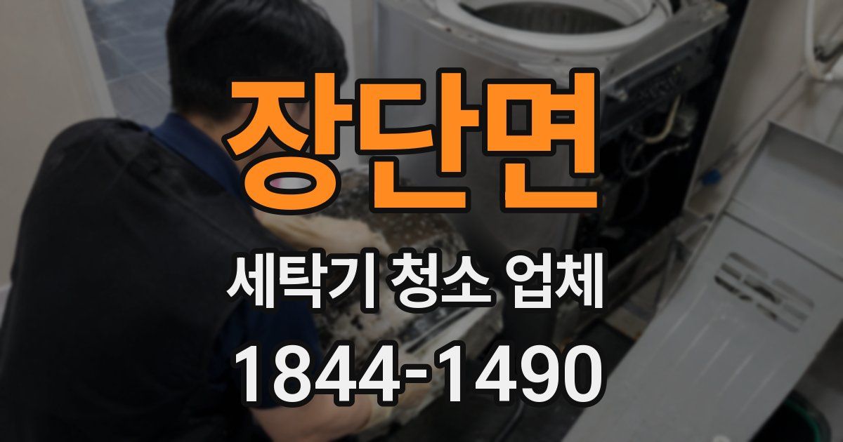 장단면 세탁기 청소 업체