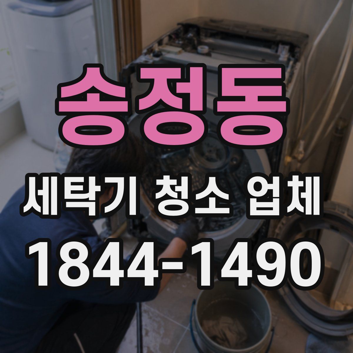 송정동 세탁기 청소 업체