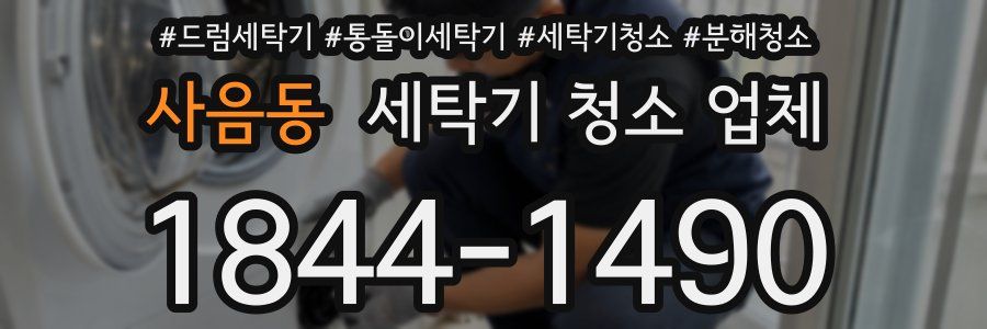 사음동 세탁기 청소 업체
