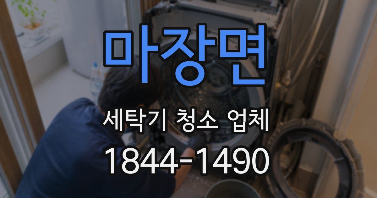 마장면 세탁기 청소 업체