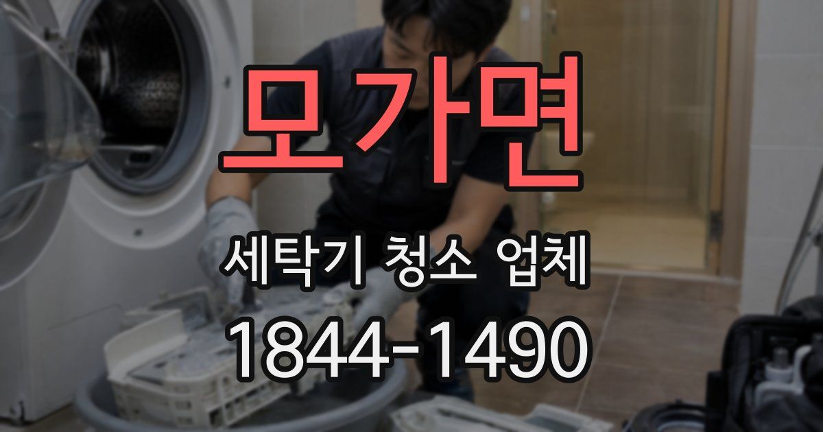 모가면 세탁기 청소 업체