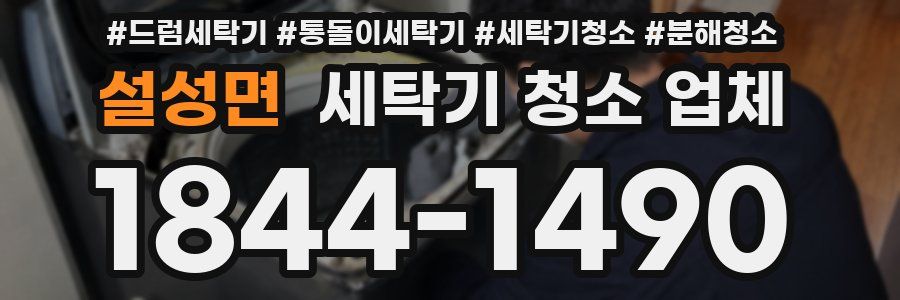 설성면 세탁기 청소 업체