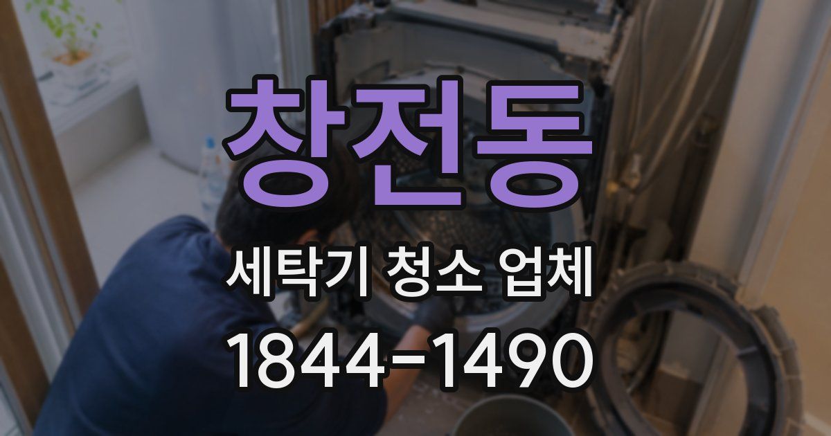 창전동 세탁기 청소 업체
