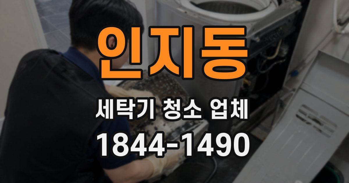 인지동 세탁기 청소 업체