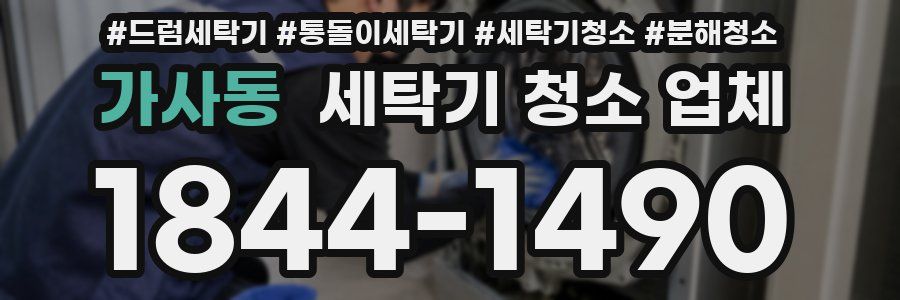 가사동 세탁기 청소 업체