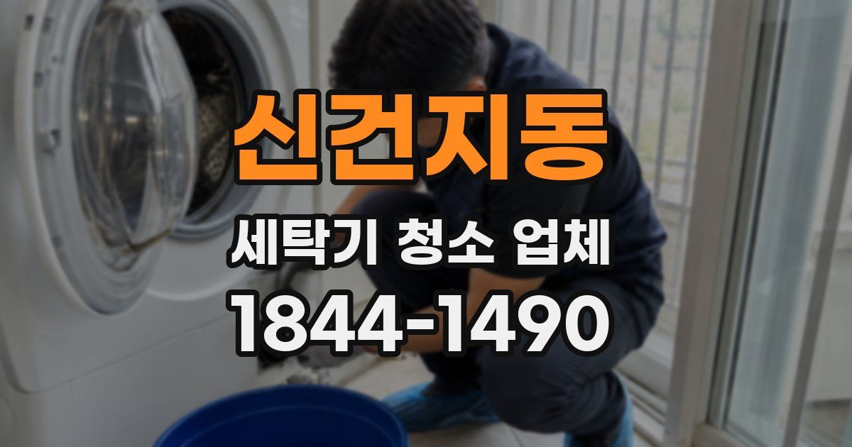신건지동 세탁기 청소 업체