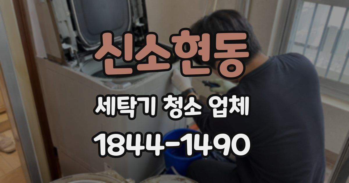 신소현동 세탁기 청소 업체