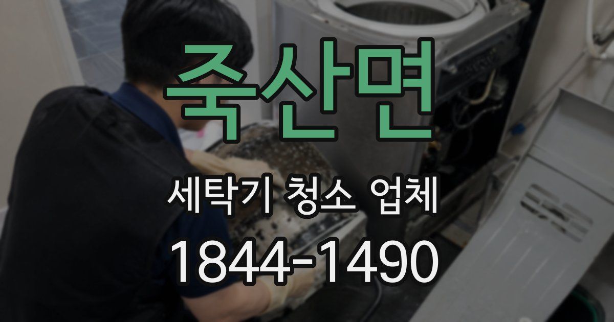 죽산면 세탁기 청소 업체