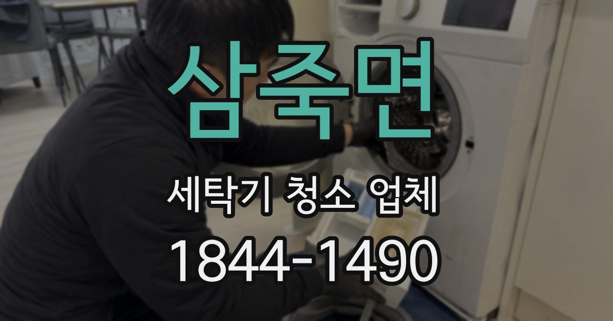 삼죽면 세탁기 청소 업체