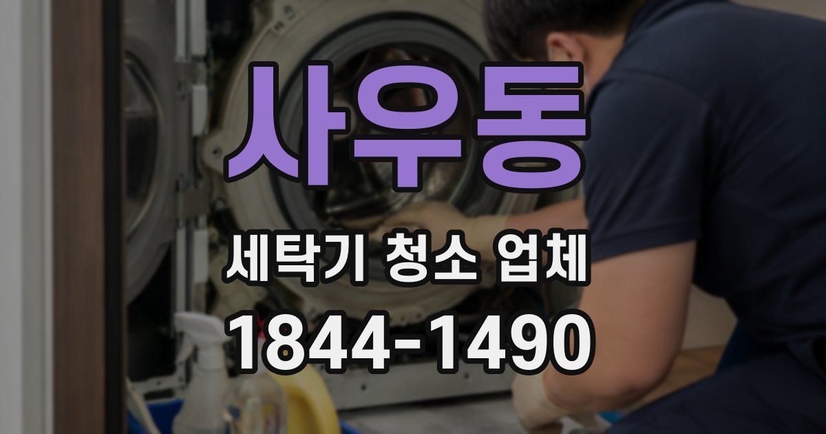 사우동 세탁기 청소 업체