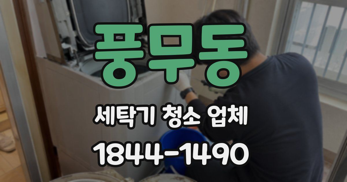 풍무동 세탁기 청소 업체