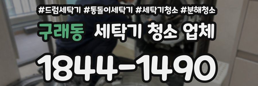 구래동 세탁기 청소 업체