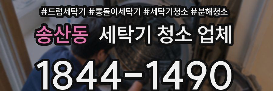 송산동 세탁기 청소 업체