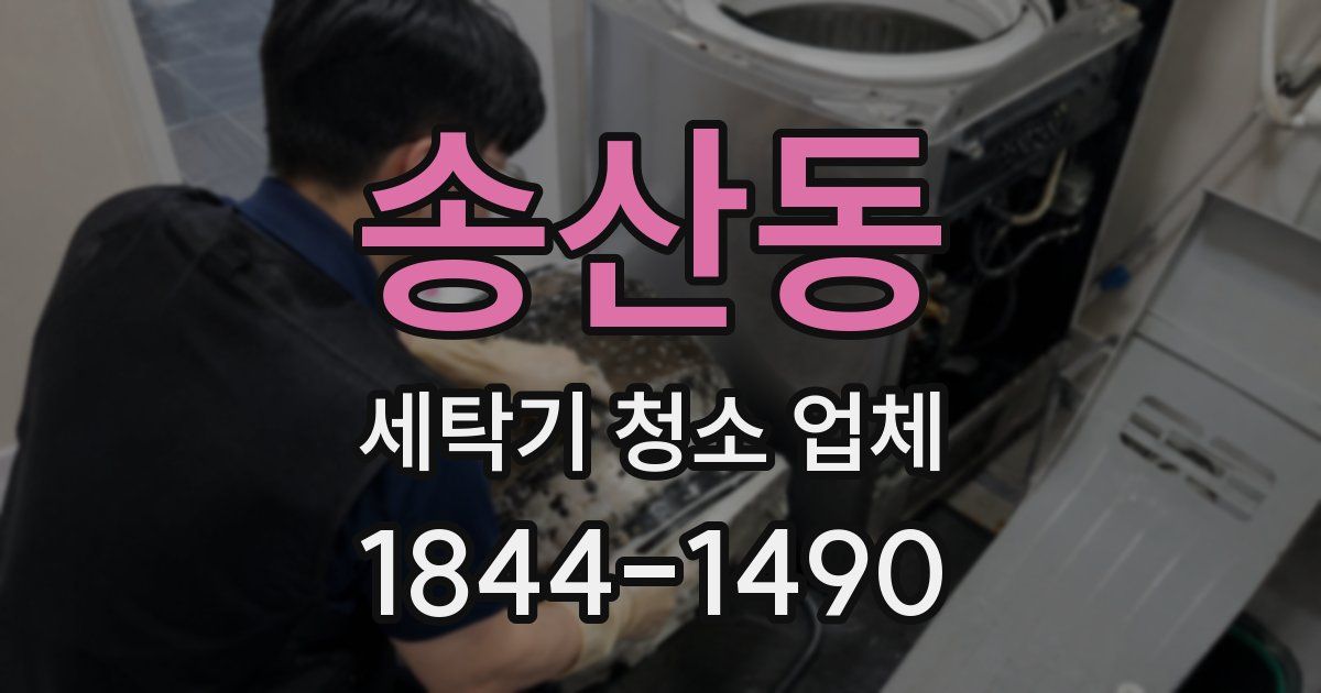 송산동 세탁기 청소 업체