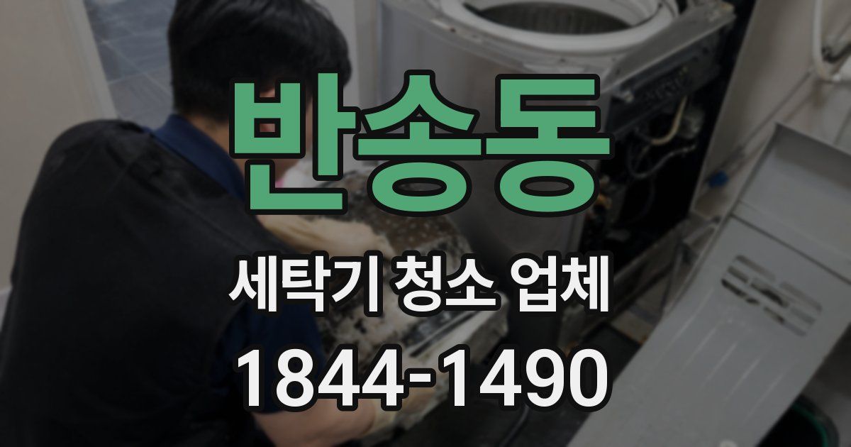 반송동 세탁기 청소 업체