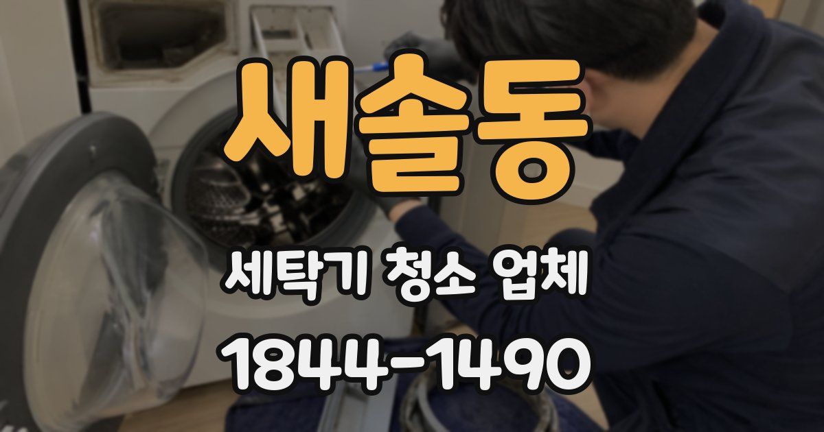 새솔동 세탁기 청소 업체