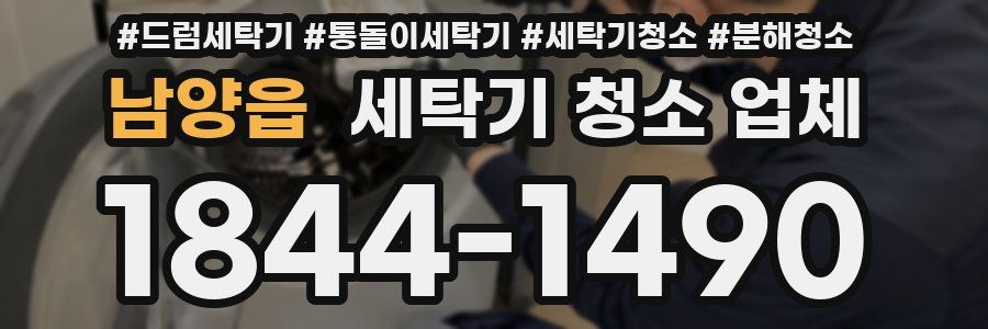 남양읍 세탁기 청소 업체
