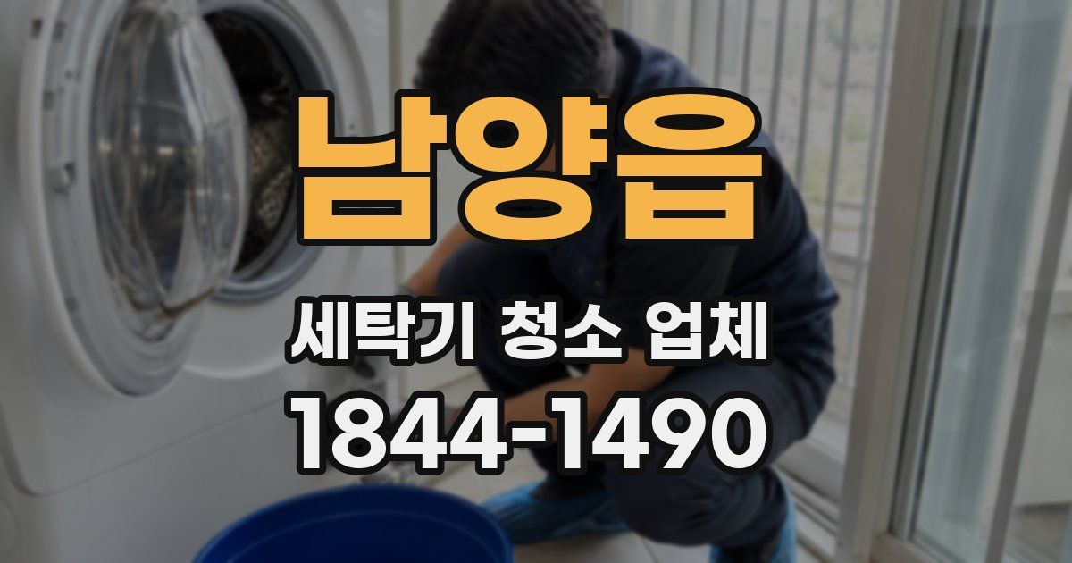 남양읍 세탁기 청소 업체