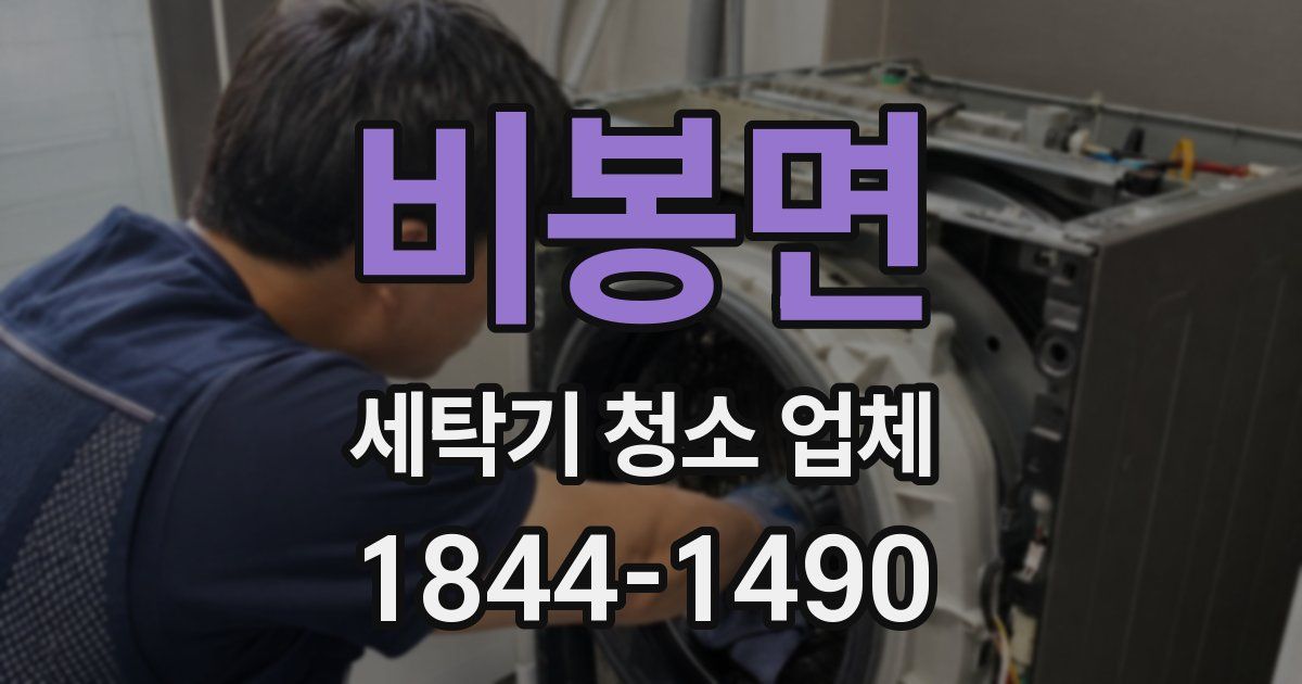 비봉면 세탁기 청소 업체