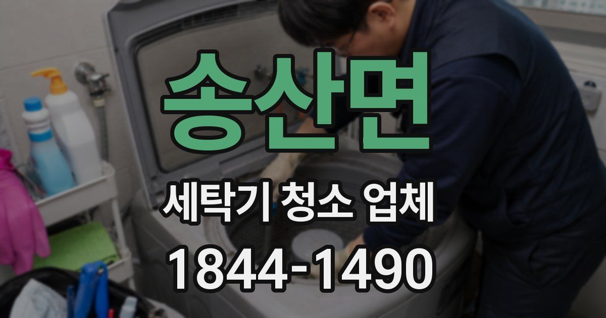 송산면 세탁기 청소 업체