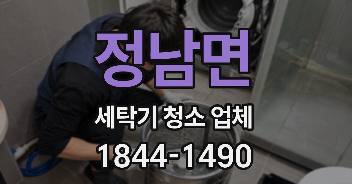 정남면 세탁기 청소 업체