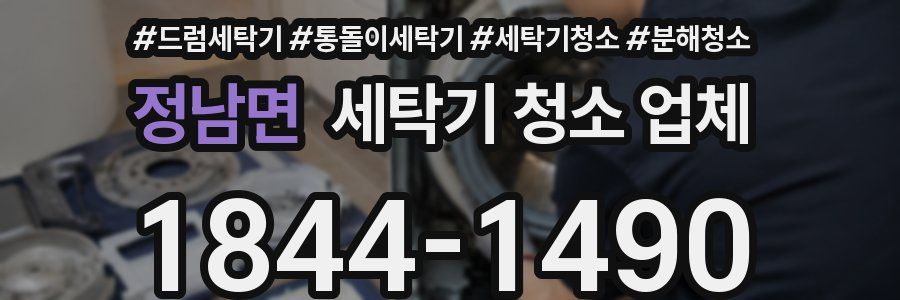 정남면 세탁기 청소 업체