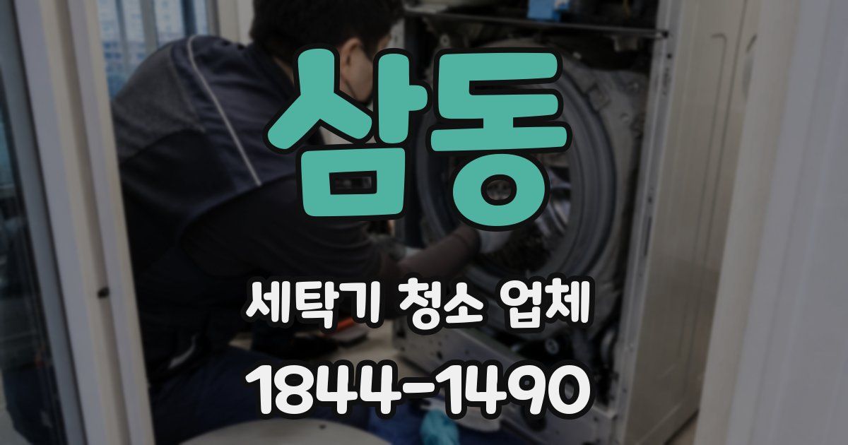 삼동 세탁기 청소 업체